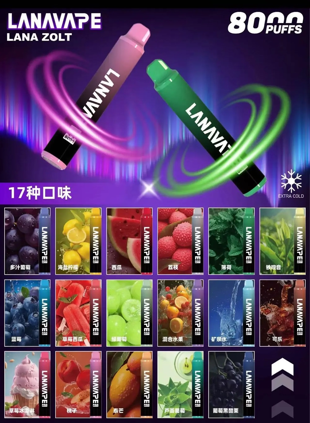 LANA8000口一次性電子煙 正品現貨 拋棄式電子煙購買 