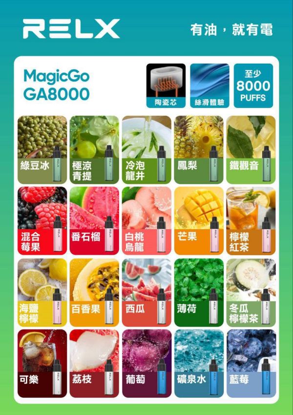 RELX拋棄式8000口 悅刻一次性電子煙 正品現貨 拋棄式